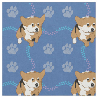 Tecknad hund - Pembroke Welsh Corgi v3 Tyg