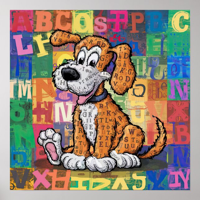 Tecknad hund poster (Framsidan)