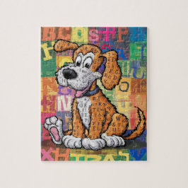 Tecknad hund pussel