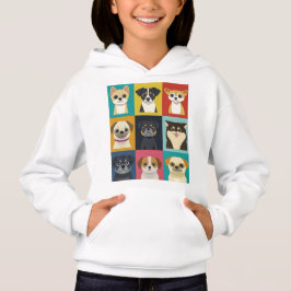 Tecknad hund raser t shirt