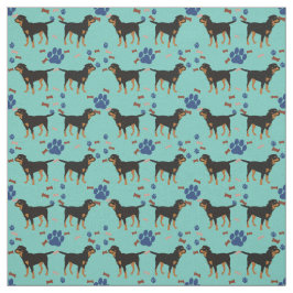 tecknad hund-Rottweiler (Naturliga Svan) Tyg