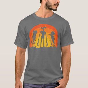 Tecknad hund Tecknad Kattålder och Siren Head Cost T Shirt