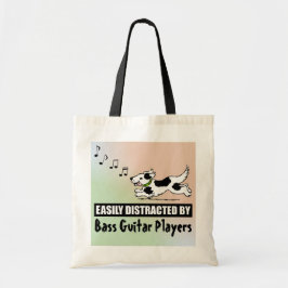 Tecknad hund uppdelat av Bass Guitar Players Tygkasse