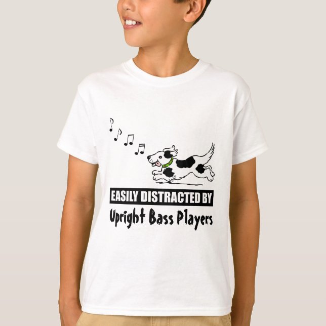 Tecknad hund uppdelat av Upright Bass Players T Shirt (Framsida)