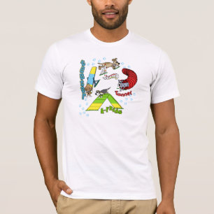 Tecknad hundAgilityT-tröja T-shirt