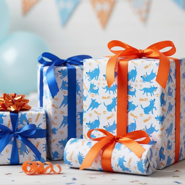 Tecknad Hundar Presentpapper (Skapare uppladdad)