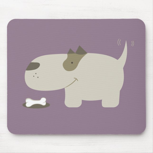 Tecknad hundmousepad musmatta (Framsidan)
