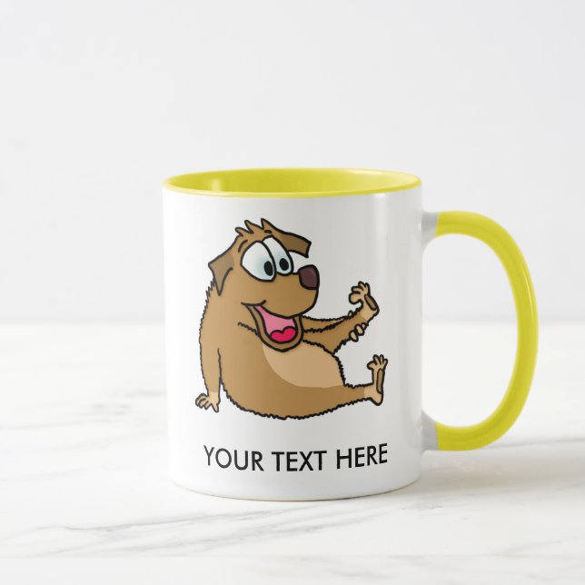 Tecknad hundmugg mugg (Höger)