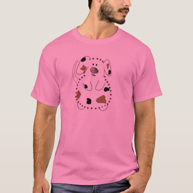 Tecknad hundTshirts och gåvor Tee (Framsida)