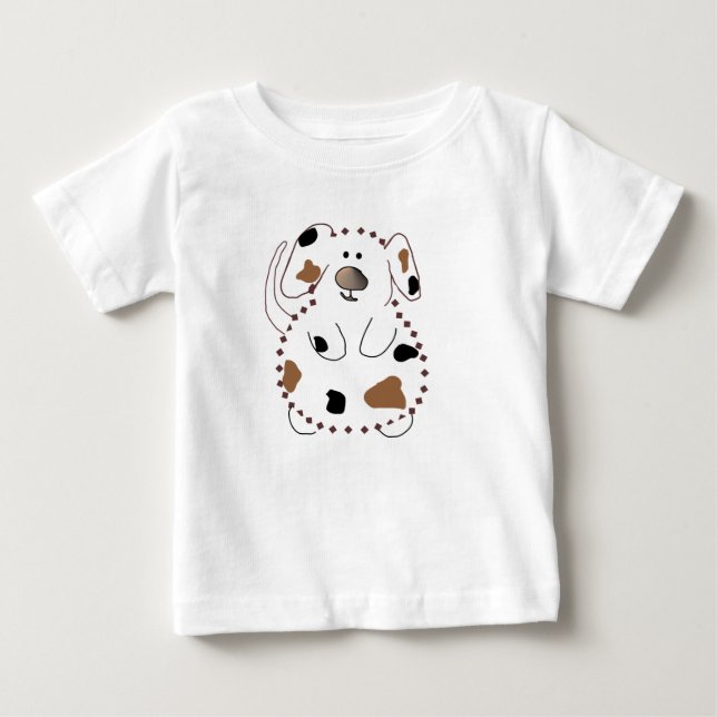 Tecknad hundTshirts och gåvor Tee (Framsida)