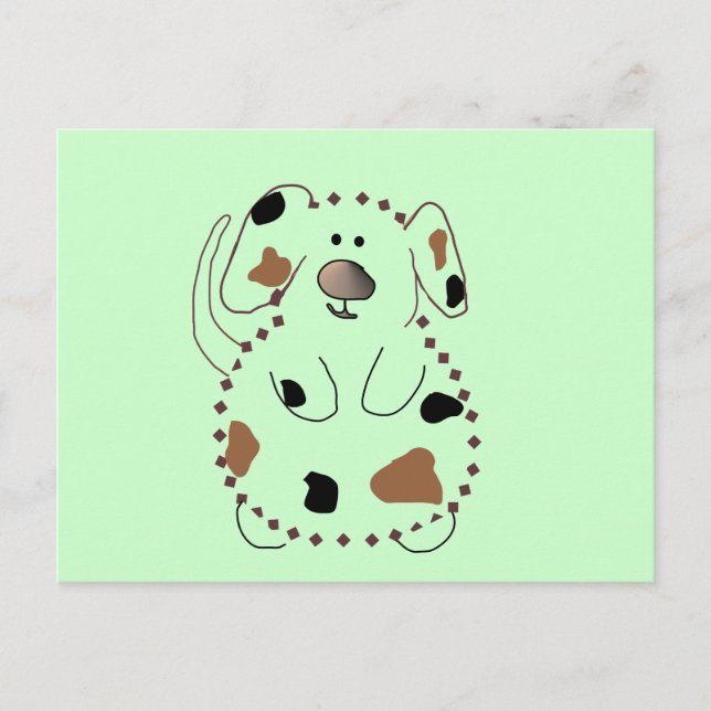 Tecknad hundTshirts och gåvor Vykort (Framsida)