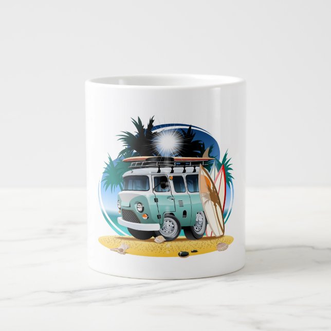 Tecknad Husbil Jumbo Mugg (Framsidan)