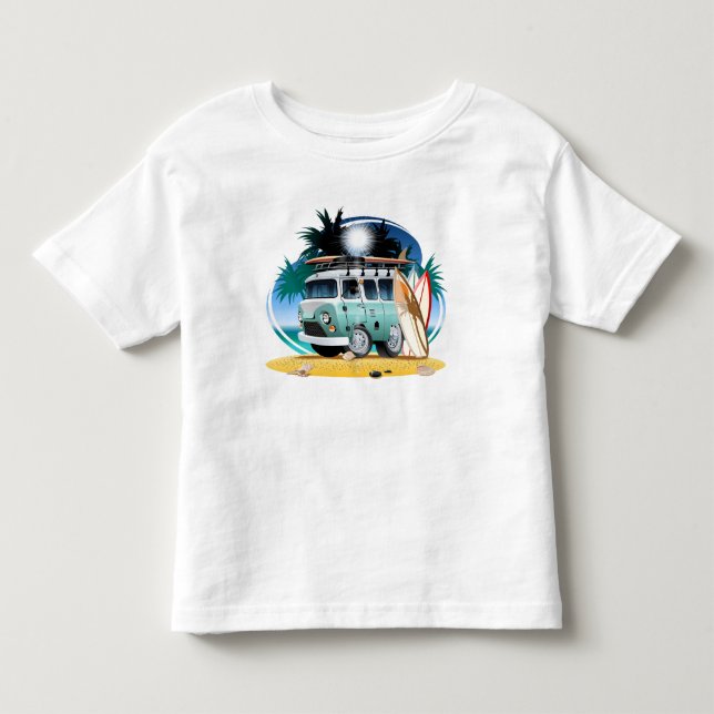 Tecknad Husbil T Shirt (Framsida)
