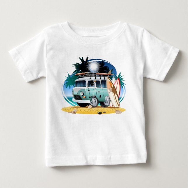 Tecknad Husbil T Shirt (Framsida)