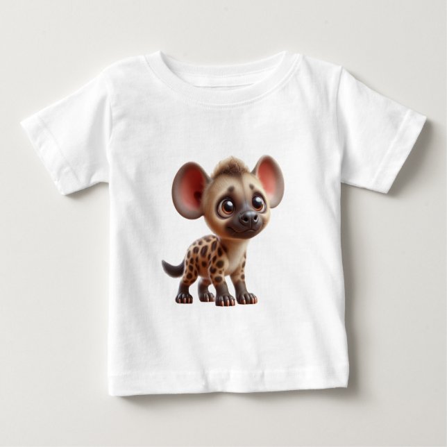 Tecknad Hyena Unge Graphic T Shirt (Framsida)