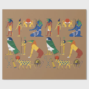 tecknad i den antika egyptiska gudinnans gudinna presentpapper