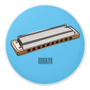 Tecknad i Harmonica Knopp