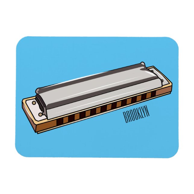 Tecknad i Harmonica Magnet (Horisontell)