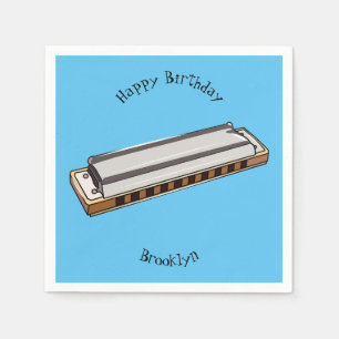 Tecknad i Harmonica Pappersservett