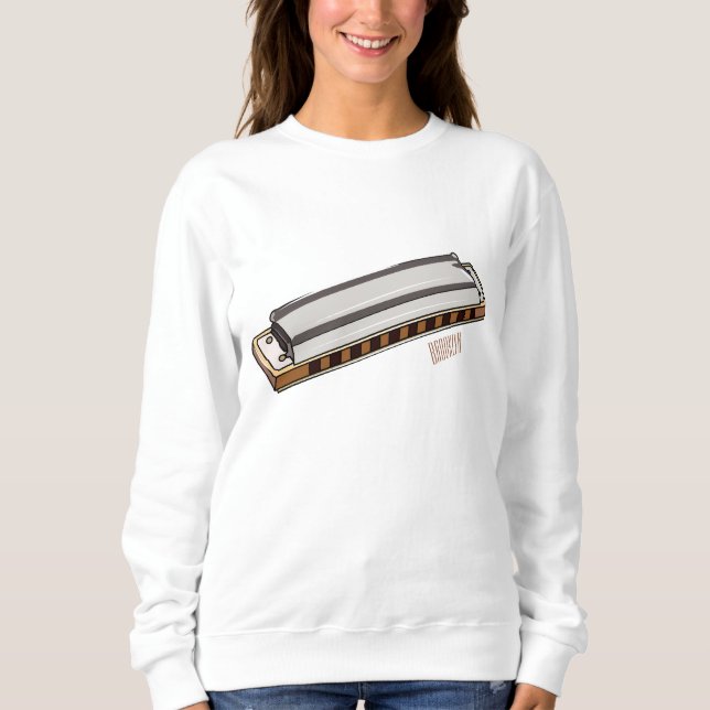 Tecknad i Harmonica T Shirt (Framsida)