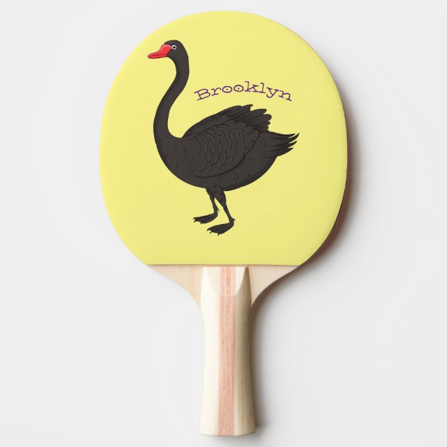 Tecknad i Svarta svan Pingisracket (Framsidan)