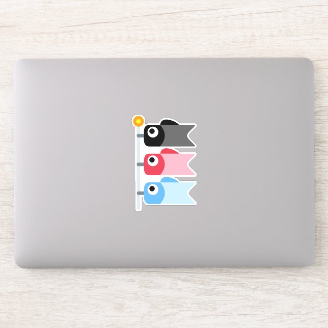 Tecknad Icon Koinobori Klistermärken (Dator)