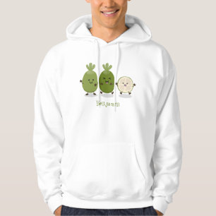 Tecknad illustration av Cute pineapple guava feijo Hoodie