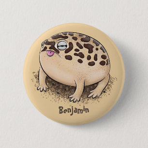 Tecknad illustration av den berömda ökenregngrodan knapp