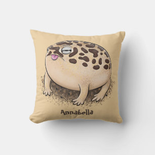 Tecknad illustration av den berömda ökenregngrodan kudde