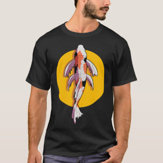 Tecknad illustration av koi-fisk t shirt