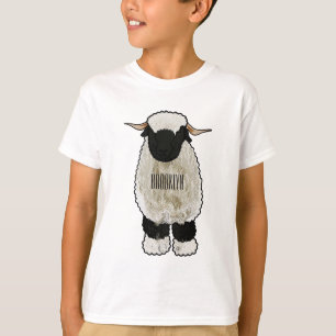 Tecknad illustration av Valais Blacknose-får T Shirt