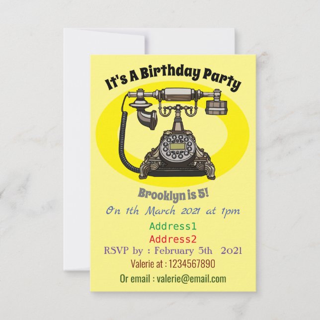 Tecknad Inbjudningar (Framsida)