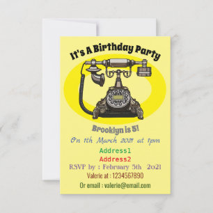 Tecknad Inbjudningar