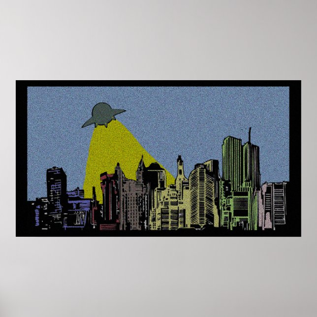 Tecknad Invasion Poster (Framsidan)