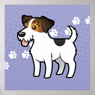 Tecknad Jack Russell Terrier Poster