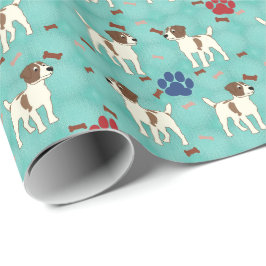 Tecknad Jack Russell Terrier Presentpapper