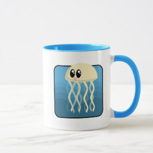 Tecknad Jellyfish Mugg