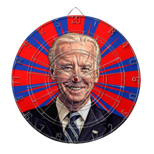 Tecknad Joe Biden Ansikte Dartboard Darttavla