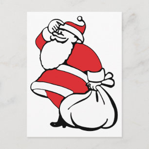 Tecknad Jul Jolly Jultomten, Sack of Leksaker Helg Vykort