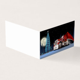 Tecknad jul-lastbil kort