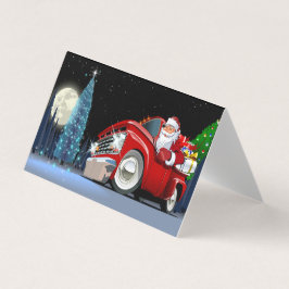 Tecknad jul lastbil kort