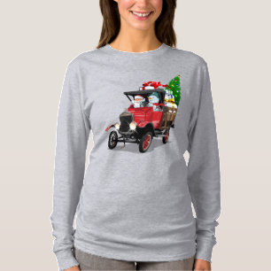Tecknad jul lastbil t shirt