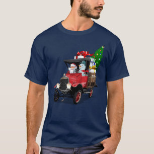 Tecknad jul lastbil t shirt