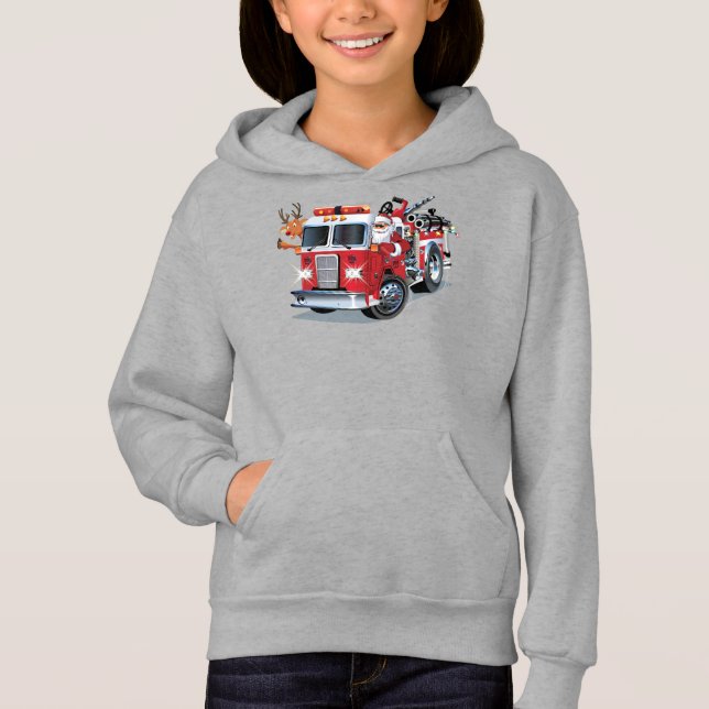 Tecknad Julbil T Shirt (Framsida)