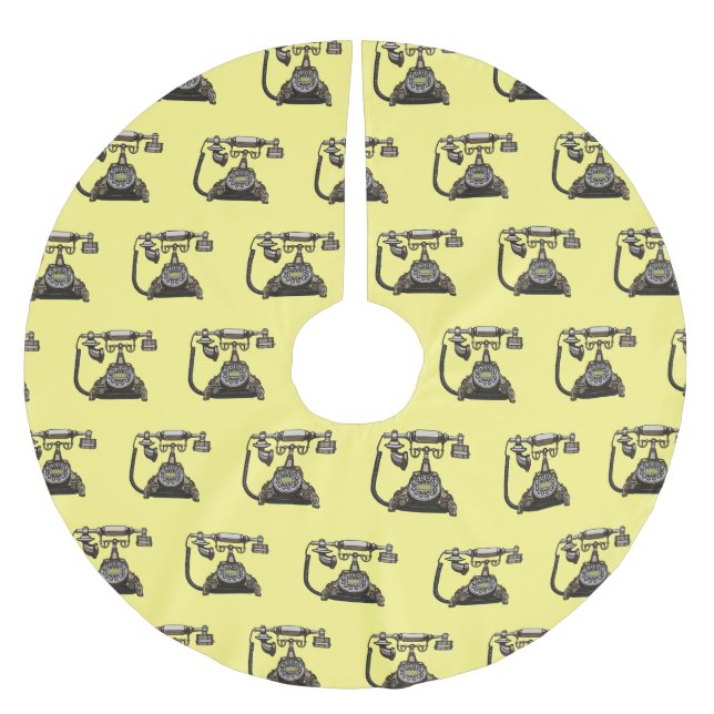 Tecknad Julgransmatta Borstad Polyester (Framsidan)