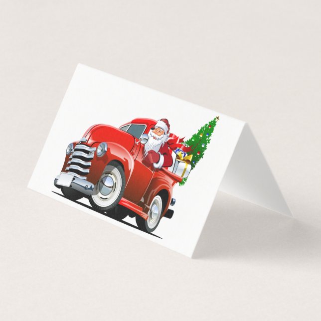 Tecknad julkort kort (Framsida)