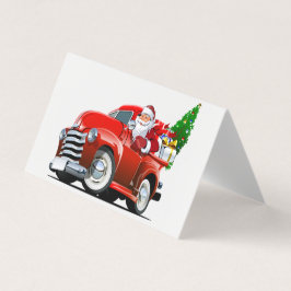 Tecknad julkort kort