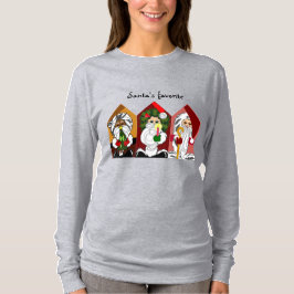 Tecknad jultomte Anpassade T Shirt