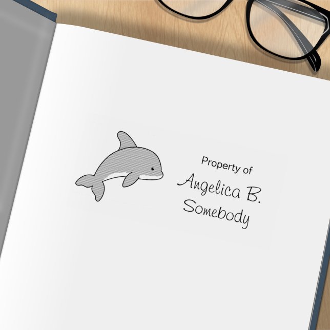 Tecknad Jumping Dolphin Stämpel (Skapare uppladdad)