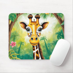 Tecknad Jungle Giraffe Musmatta